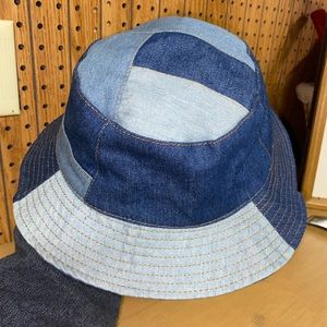 Denim Patchwork Bucket Hat